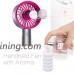 Mini Handheld Fan  Personal Portable Desk Desktop Table Cooling Fan with USB Rechargeable Battery Innovative Aromatherapy Box Design Fan for Office Room Outdoor Household Traveling(3 Speed  Purple) - B07C8423RQ